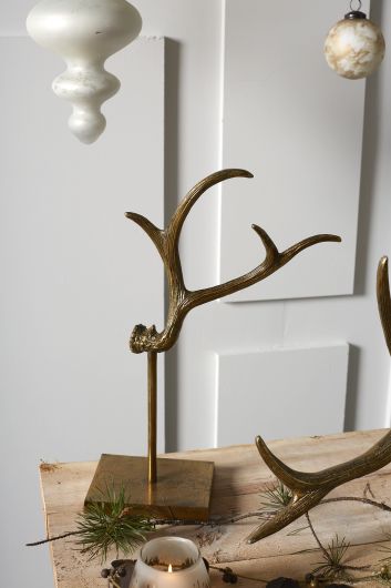 Caribou Antler Stand By Accent Decor | Stands | Modishstore - 1