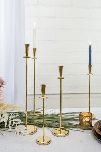 Amberly Candlestick Set Of 3 By Accent Decor | Candle Holders | Modishstore - 3