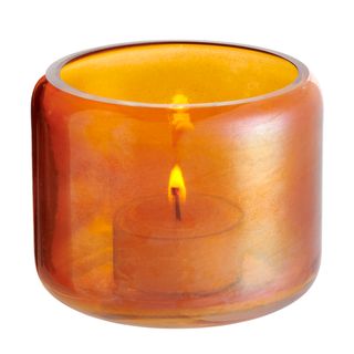 Hubbard votive (orange luster) Set Of 6 | Candle Holders | Modishstore