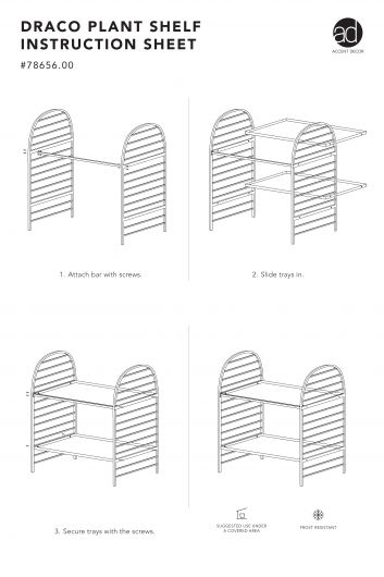 Draco Gold Arch Plant Stand Collection By Accent Decor | Stands | Modishstore - 4