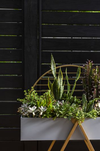 Kenji Grey Metal Plant Trough By Accent Decor | Planters, Troughs & Cachepots | Modishstore - 3