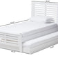 Baxton Studio Sedona Modern Classic Mission Style White-Finished Wood Twin Platform Bed | Beds | Modishstore - 3