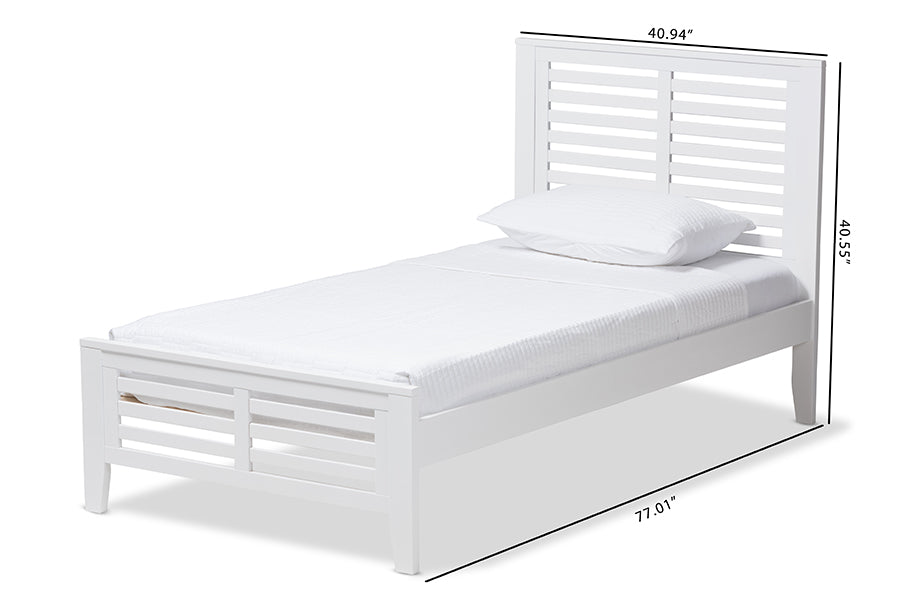 Baxton Studio Annette Gray Linen Modern Bed with Upholstered Headboard - Queen Size | Beds | Modishstore - 3
