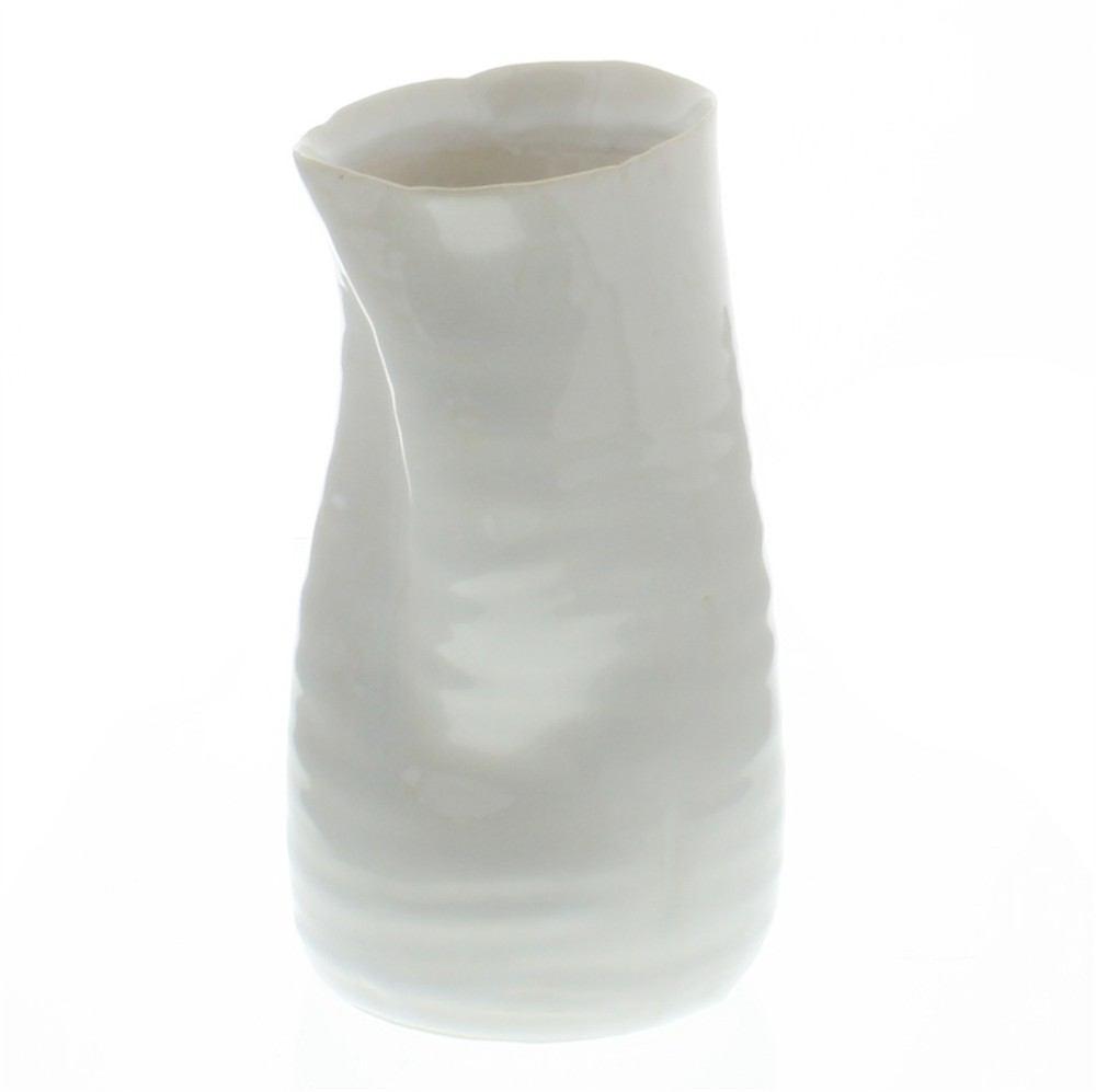 Canyon Ceramic Vase - Fancy White - Set Of 4 - Thumbnail 2