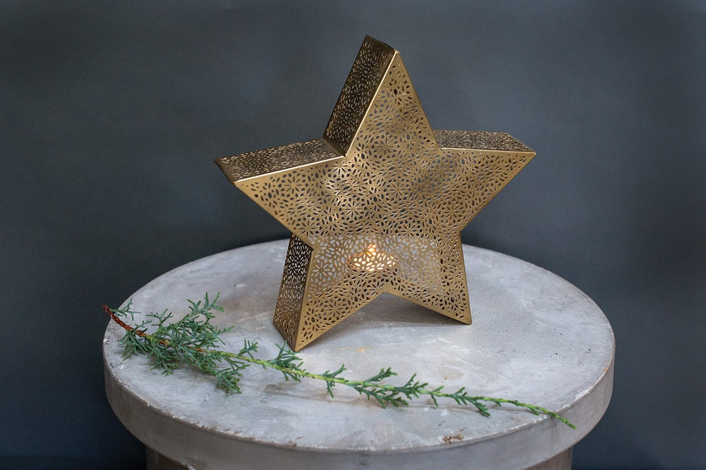 Glimmer Tea Light Holder Set Of 4 By Accent Decor | Candle Holders | Modishstore - 1