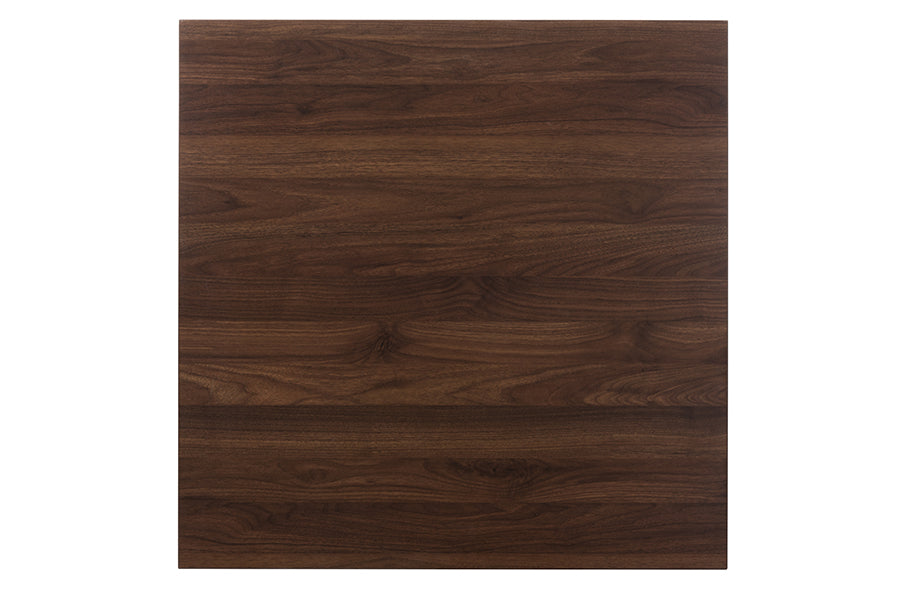 Baxton Studio Lovy Modern and Contemporary Walnut-Finished 5-Piece Dining Set | Dining Sets | Modishstore - 5