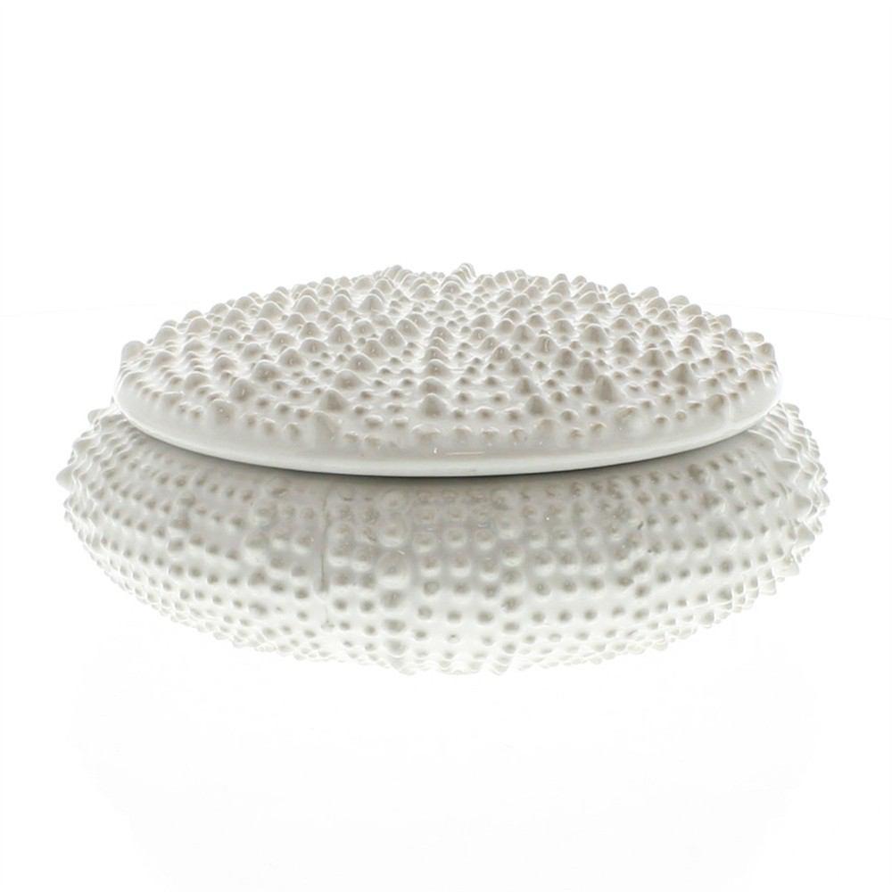 HomArt Urchin Ceramic Box - White - Set of 4 - Feature Image-2
