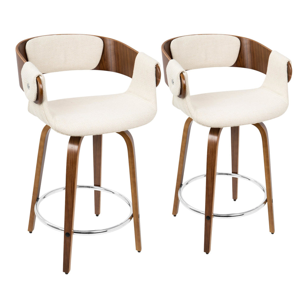 LumiSource Elisa Counter Stool - Set of 2 | Modishstore | Counter Stools