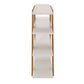 Manhattan Comfort Gowanus Geometric 47.24 Modern Ladder Bookcase with 4 Shelves in Off White | Bookcases | Modishstore-3
