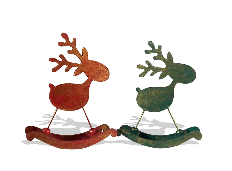 Rocking Reindeer Set of 2 by Artisan Living-ALX108-2