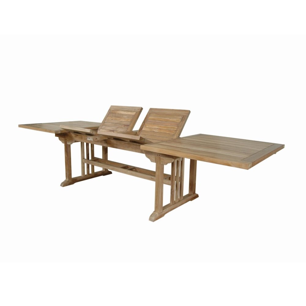 Sahara 126" Rectangular Double Ext. Table By Anderson Teak | Outdoor Tables | Modishstore - 3