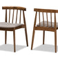 Baxton Studio Wyatt Mid-Century Modern Walnut Wood Dining Chair (Set of 2) | Dining Chairs | Modishstore - 7