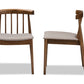 Baxton Studio Wyatt Mid-Century Modern Walnut Wood Dining Chair (Set of 2) | Dining Chairs | Modishstore - 5