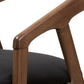 Baxton Studio Wendy Mid-Century Modern Black Velvet and Walnut Medium Brown Wood Finishing Dining Chair (Set of 2) | Dining Chairs | Modishstore - 6