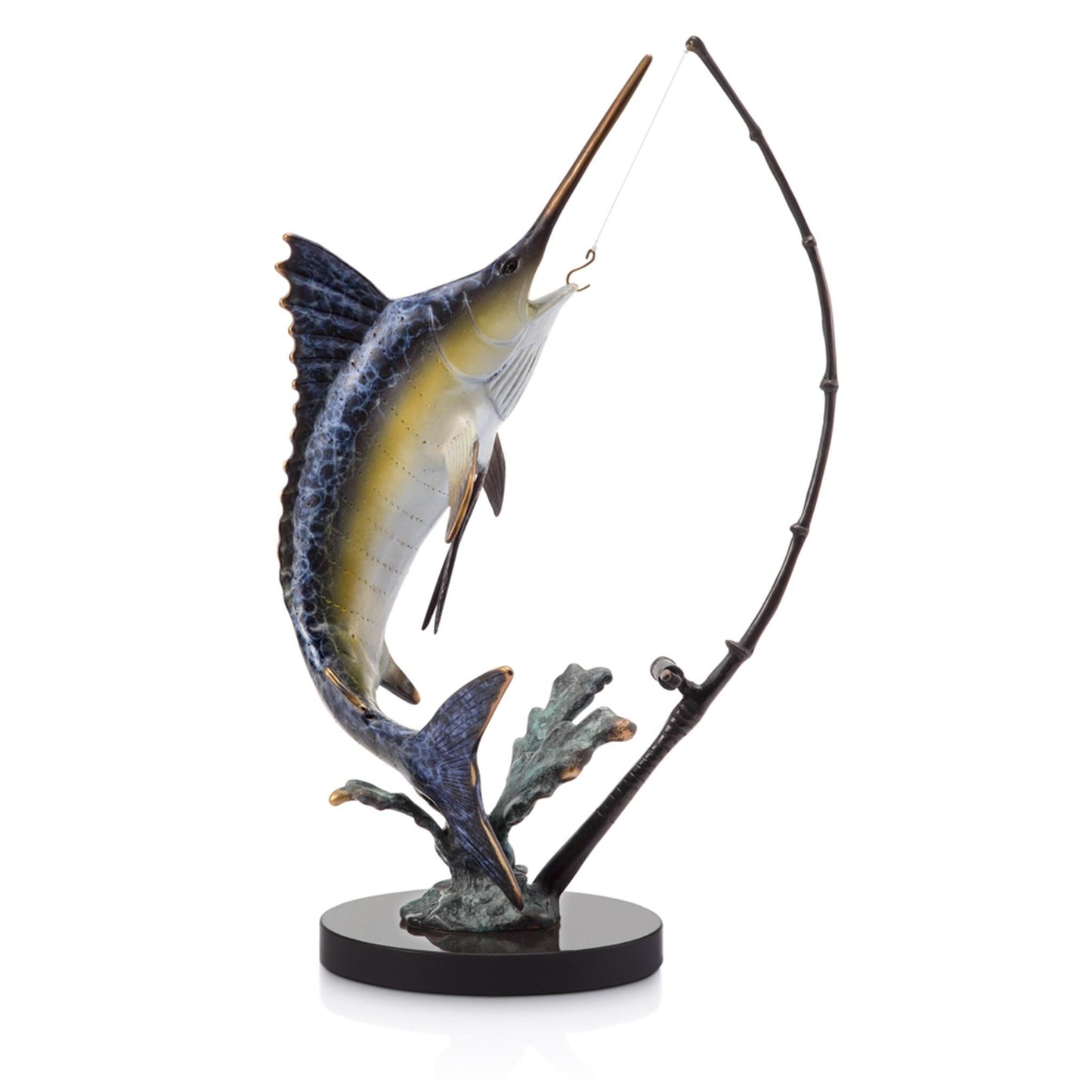 Fighting Marlin with Tackle By SPI Home | Sculptures | Modishstore