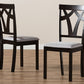 Baxton Studio Sylvia Modern and Contemporary Grey Fabric Upholstered and Dark Brown Finished Dining Chair (Set of 2) | Dining Chairs | Modishstore - 3