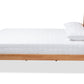 Baxton Studio Marana Modern and Rustic Natural Oak and Pine Finished Wood King Size Platform Bed | Beds | Modishstore - 3