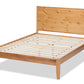 Baxton Studio Marana Modern and Rustic Natural Oak and Pine Finished Wood King Size Platform Bed | Beds | Modishstore - 4