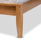Baxton Studio Marana Modern and Rustic Natural Oak and Pine Finished Wood King Size Platform Bed | Beds | Modishstore - 6