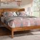 Baxton Studio Marana Modern and Rustic Natural Oak and Pine Finished Wood King Size Platform Bed | Beds | Modishstore