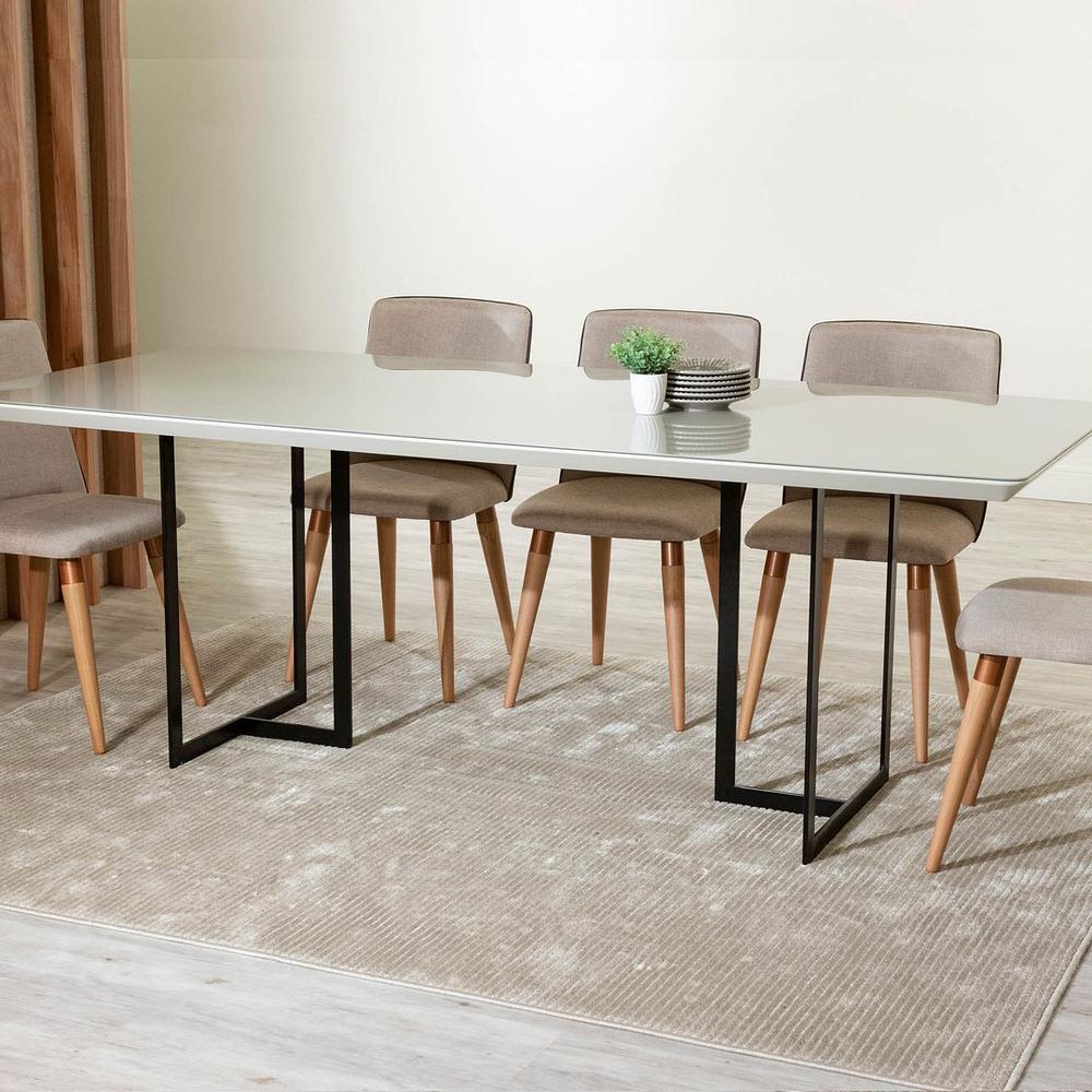 Celine 86.22 Dining Table with Seating Capacity for 8 in Black By Manhattan Comfort | Dining Tables | Modishstore - 10