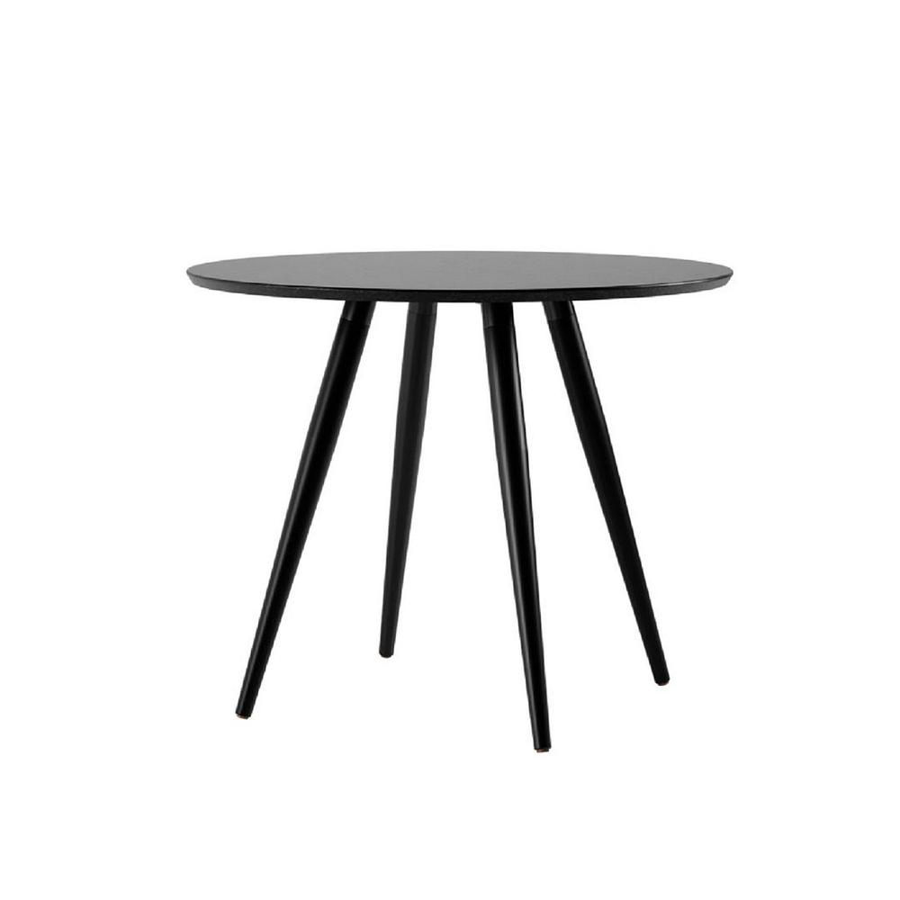 Athena 35.43 Round Dining Table in Black By Manhattan Comfort | Coffee Tables | Modishstore - 5
