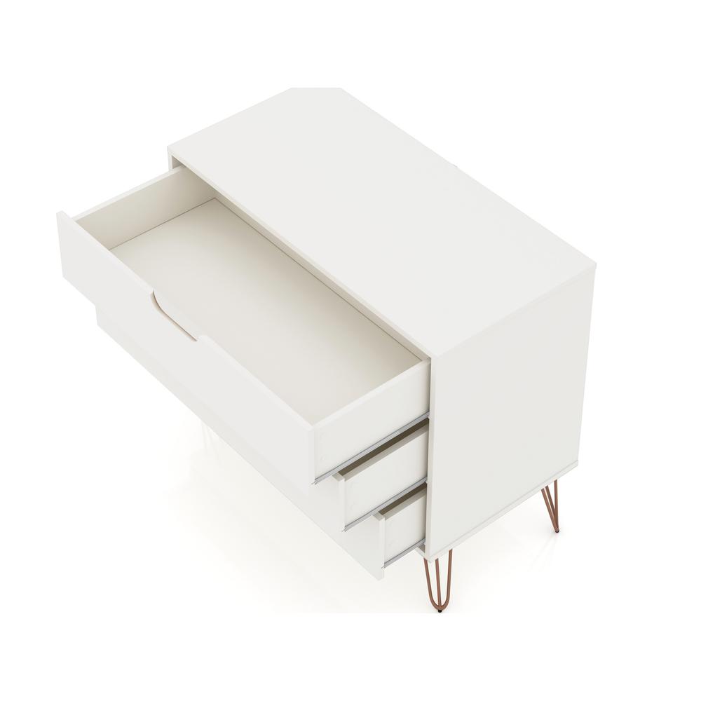 Rockefeller Dresser in White By Manhattan Comfort | Dressers | Modishstore - 5