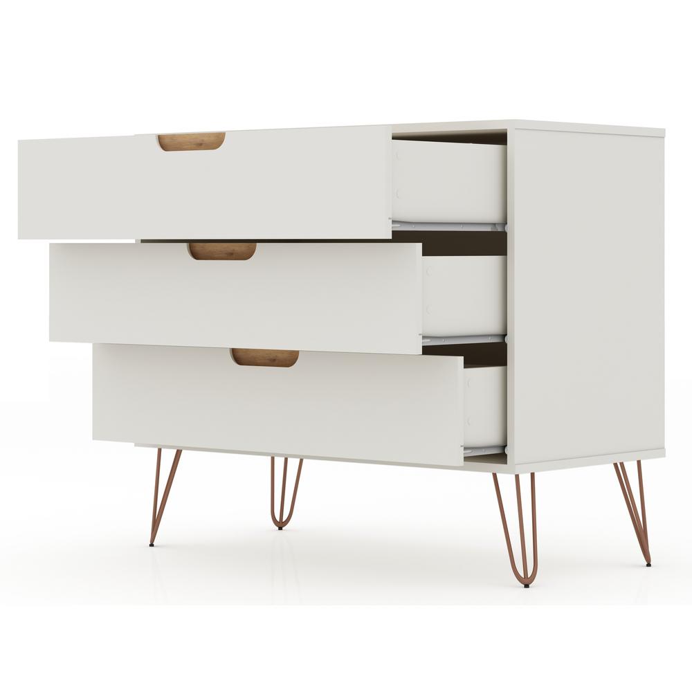 Rockefeller Dresser in White By Manhattan Comfort | Dressers | Modishstore - 14