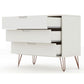 Rockefeller Dresser in White By Manhattan Comfort | Dressers | Modishstore - 19