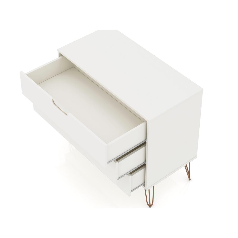 Rockefeller Dresser in White By Manhattan Comfort | Dressers | Modishstore - 20
