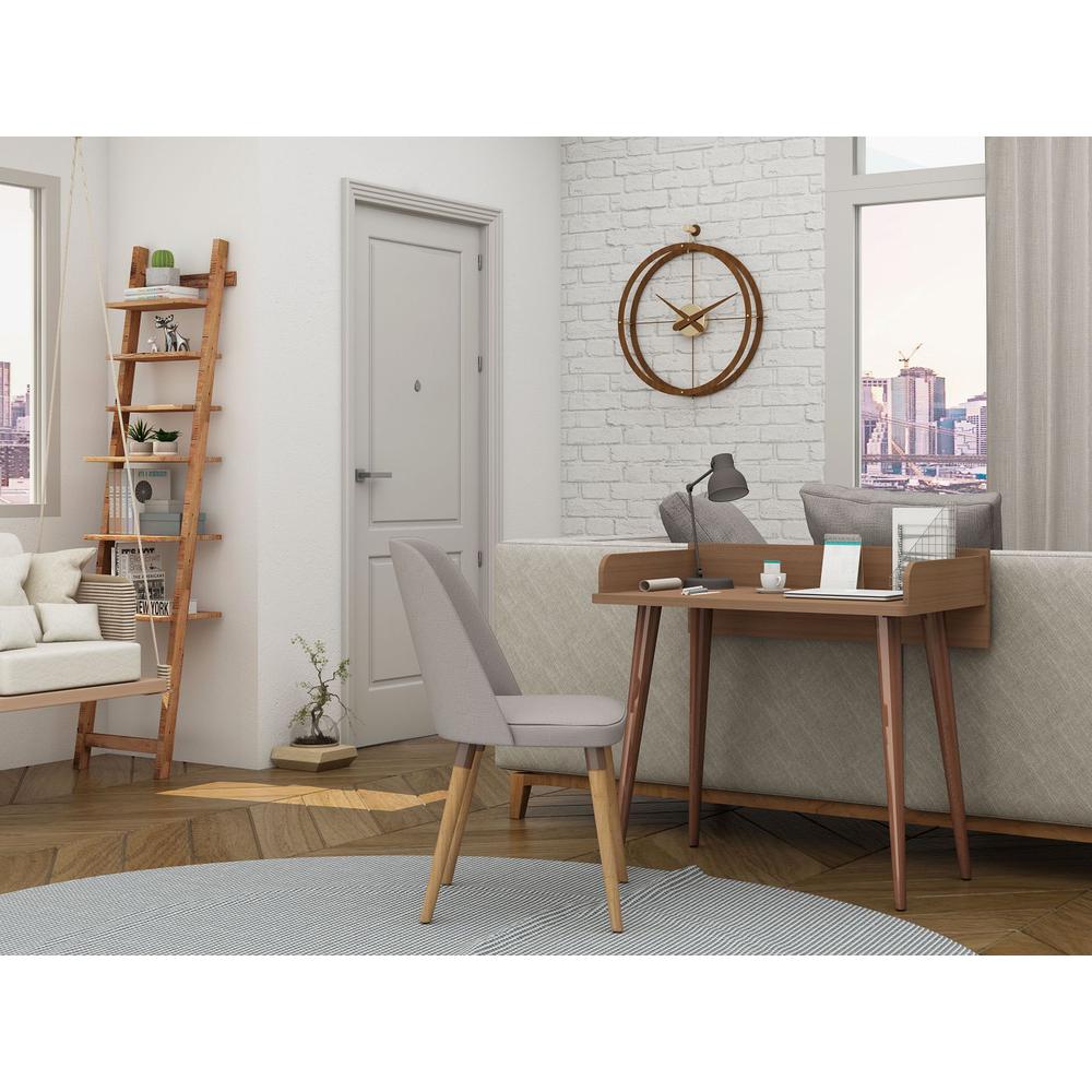Hampton 35.43 Home Office Desk in White By Manhattan Comfort | Desks | Modishstore - 19