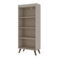 Hampton 4-Tier Bookcase in White By Manhattan Comfort | Bookcases | Modishstore - 10