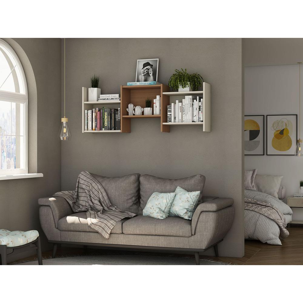 Hampton Wall Décor Shelves in White By Manhattan Comfort | Wall Shelf | Modishstore - 24