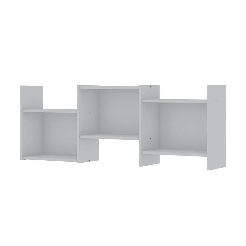 Hampton Wall Décor Shelves in White By Manhattan Comfort | Wall Shelf | Modishstore - 5