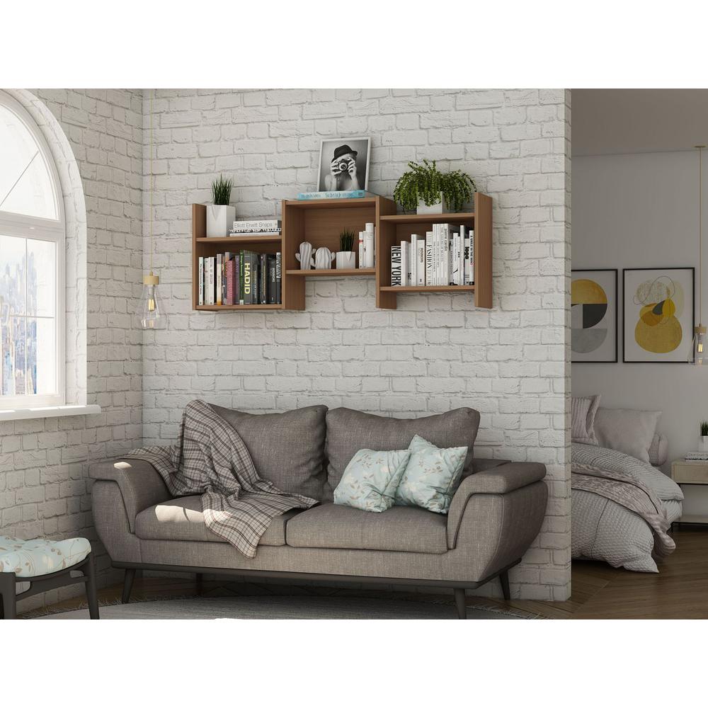 Hampton Wall Décor Shelves in White By Manhattan Comfort | Wall Shelf | Modishstore - 19