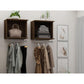 Rockefeller 2-Piece Open Hanging Closet System- White By Manhattan Comfort | Wall Shelf | Modishstore - 17