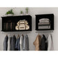 Rockefeller 2-Piece Open Hanging Closet System in White By Manhattan Comfort | Wall Shelf | Modishstore - 7