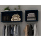Rockefeller 2-Piece Open Hanging Closet System in White By Manhattan Comfort | Wall Shelf | Modishstore - 12