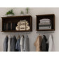 Rockefeller 2-Piece Open Hanging Closet System in White By Manhattan Comfort | Wall Shelf | Modishstore - 17