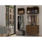 Rockefeller 2-Piece Open Hanging Closet System in White By Manhattan Comfort | Wall Shelf | Modishstore - 20