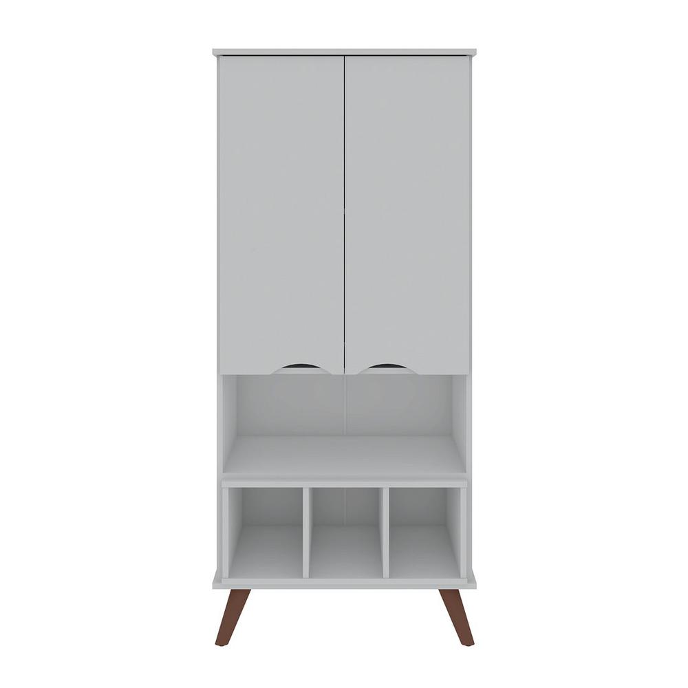 Hampton 26.77" Display Cabinet in White By Manhattan Comfort | Cabinets | Modishstore - 2