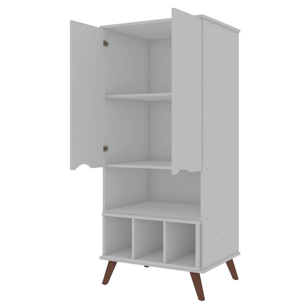 Hampton 26.77" Display Cabinet in White By Manhattan Comfort | Cabinets | Modishstore - 4