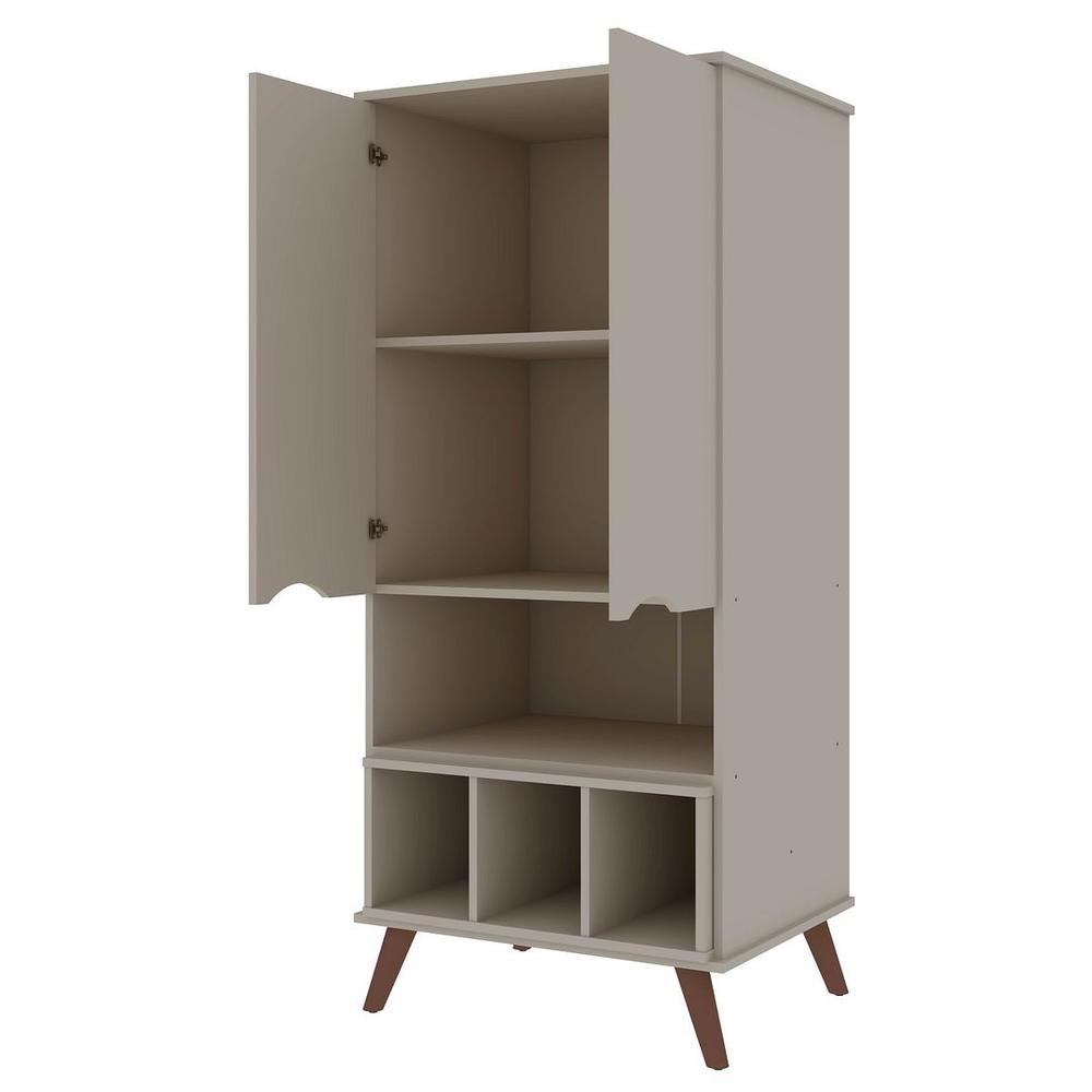 Hampton 26.77" Display Cabinet in White By Manhattan Comfort | Cabinets | Modishstore - 9