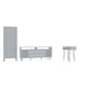 Rockefeller 3-Piece TV Stand Living Room Set in White By Manhattan Comfort | TV Stands | Modishstore - 2