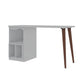 Hampton 53.54 Home Office Desk in White By Manhattan Comfort | Desks | Modishstore - 5