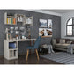Hampton 53.54 Home Office Desk in White By Manhattan Comfort | Desks | Modishstore - 9