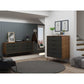 Rockefeller 5-Drawer Tall Dresser and 6-Drawer Wide Dresser  in White By Manhattan Comfort | Dressers | Modishstore - 37