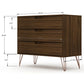Rockefeller Tall 5-Drawer Dresser and Standard 3-Drawer Dresser  in White By Manhattan Comfort | Dressers | Modishstore - 28
