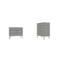 Rockefeller Tall 5-Drawer Dresser and Standard 3-Drawer Dresser  in White By Manhattan Comfort | Dressers | Modishstore - 16