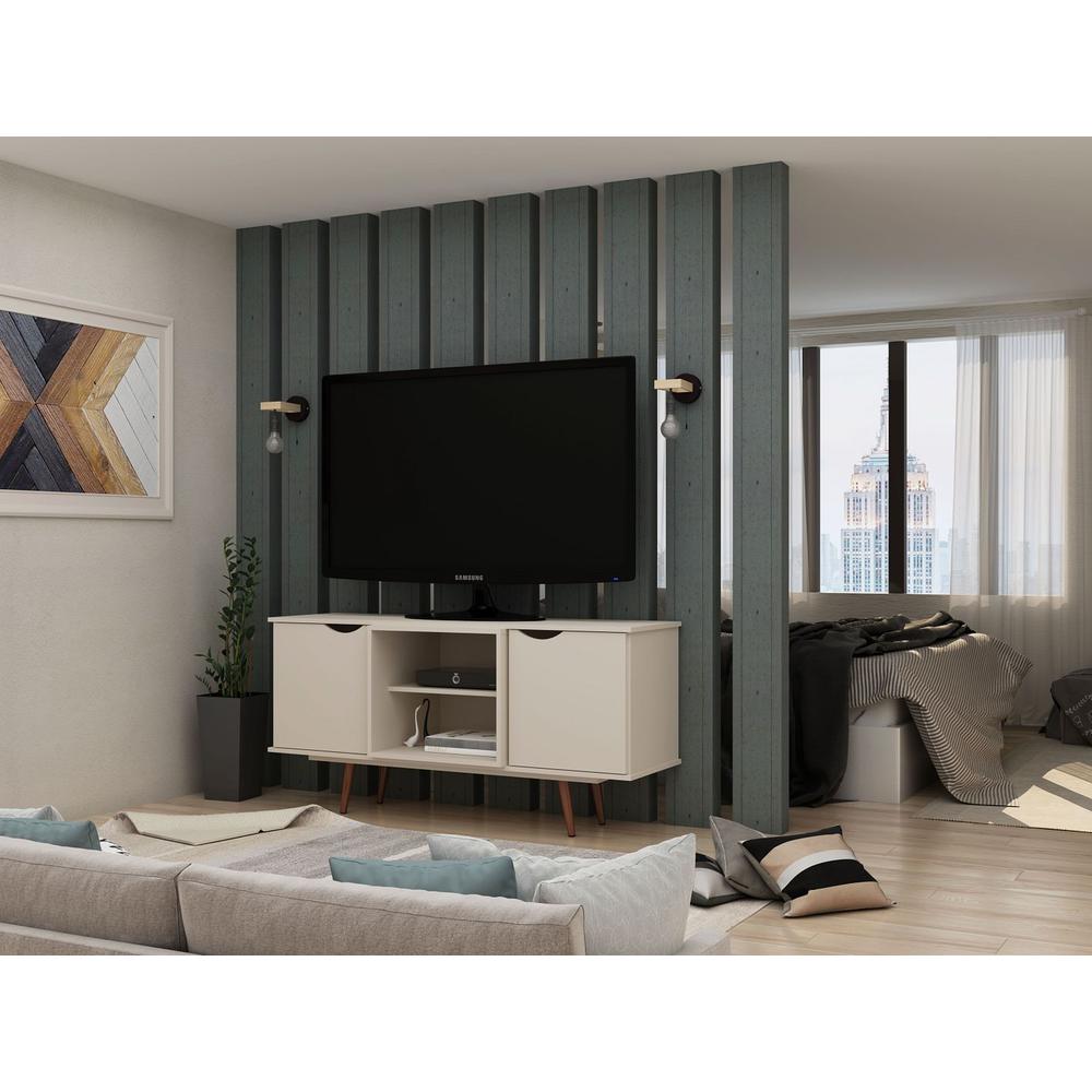 Hampton 53.54" TV Stand in White By Manhattan Comfort | TV Stands | Modishstore - 10